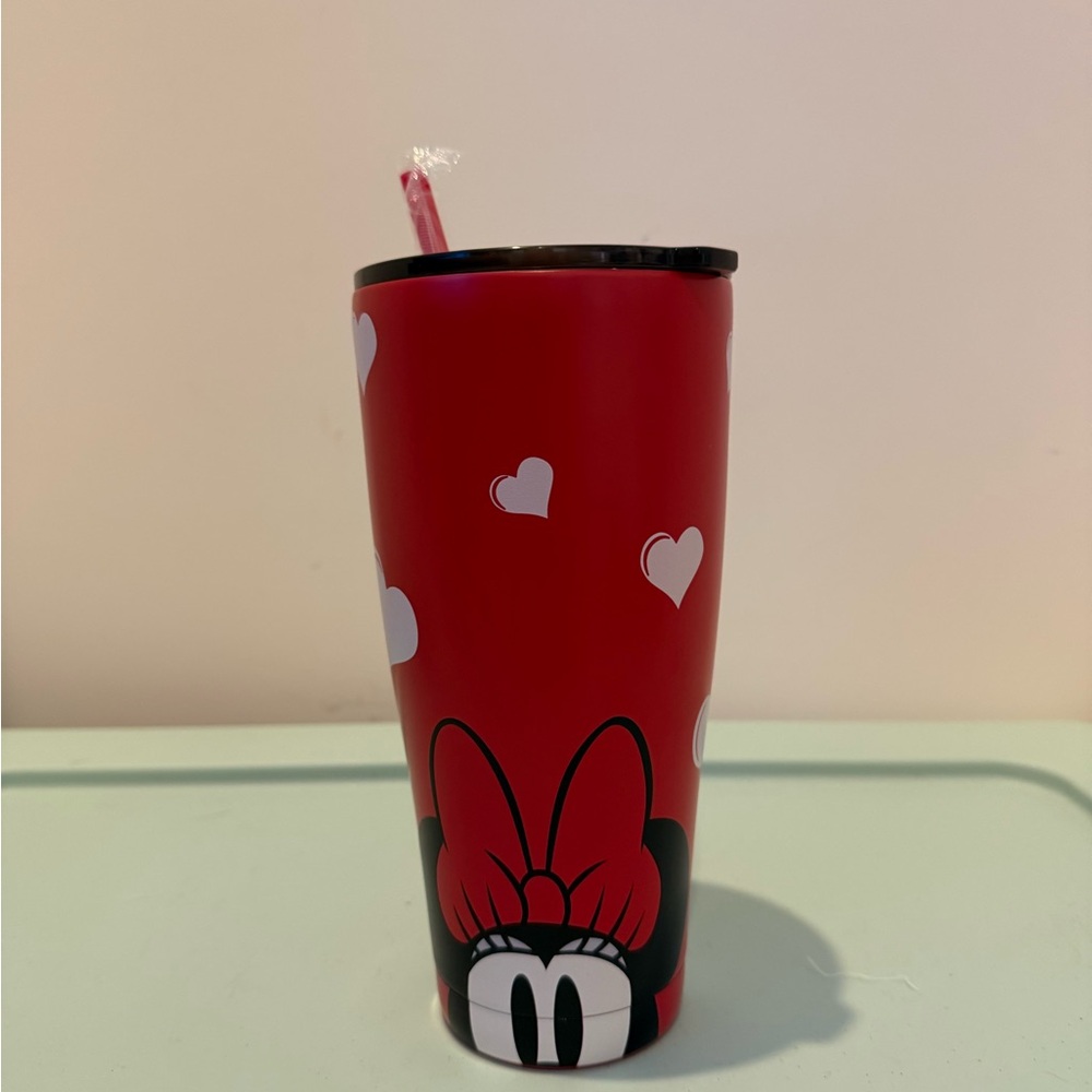 Adorable Disney Mickey and Minnie Mouse Heart Tumbler- NWT
